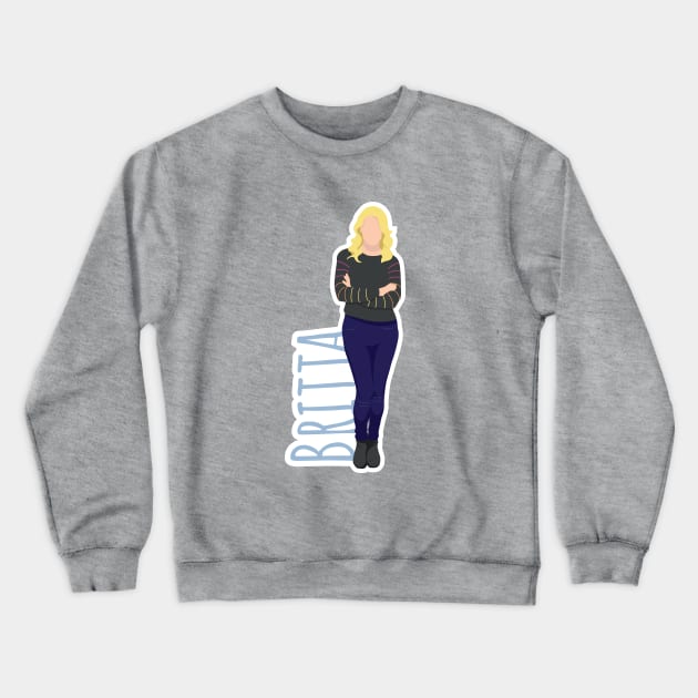 Britta Minimal Art Crewneck Sweatshirt by Limey Jade 